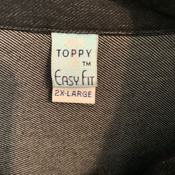 Toppy Black Rhinestone “Lucky” jacket size 2x - Picture 4 of 7